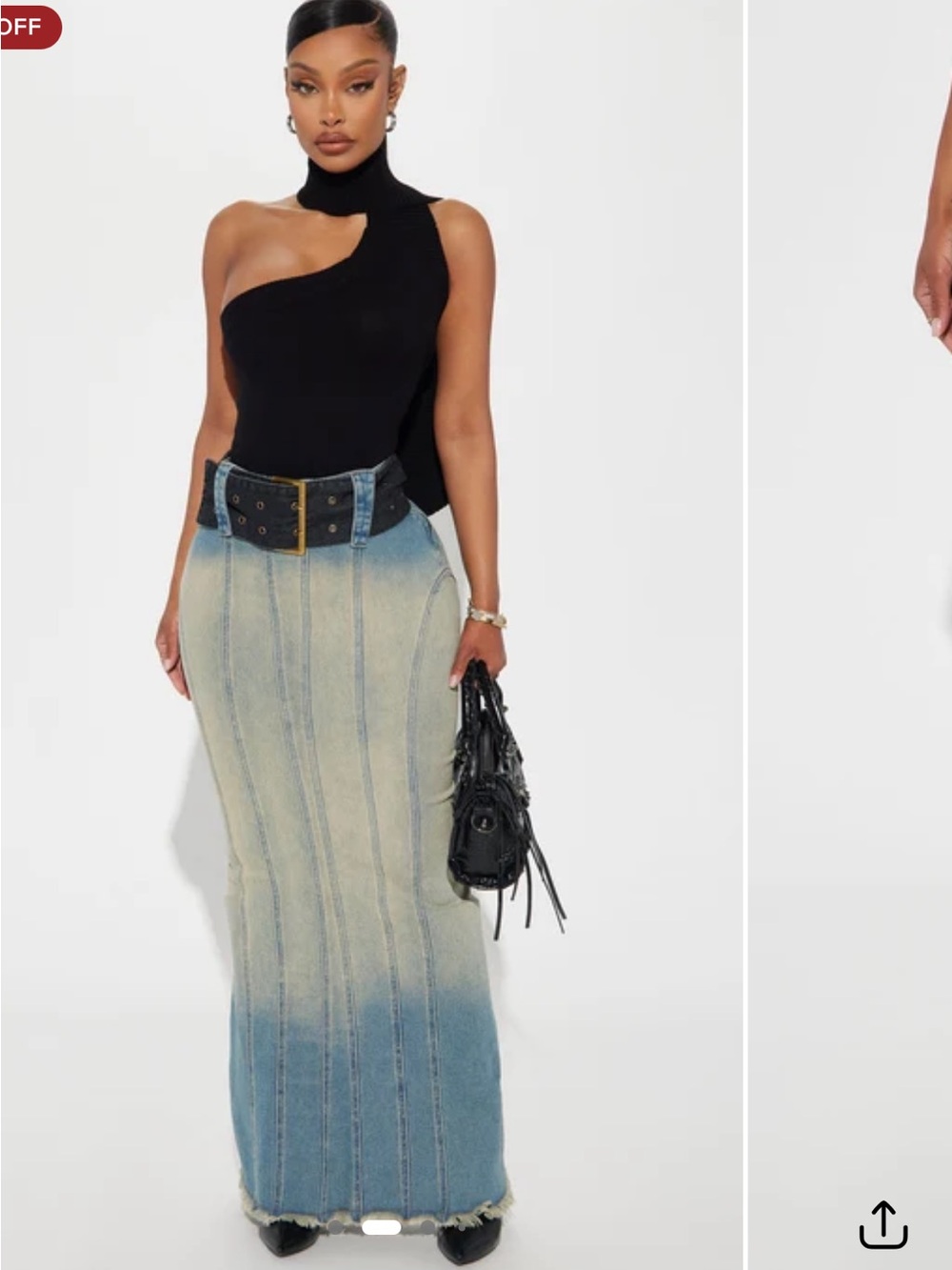 Denim Maxi skirt